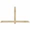 Ekena Millwork Eugene Rough Sawn Timber Gable Bracket, Douglas Fir, 72"W x 39"H x 4"D x 4"F, 13/12 Pitch GBW072X39X0404EUG00RDF - alternate 1